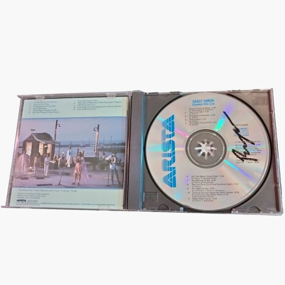 Carly Simon Greatest Hits Live Arista CD - Picture 2 of 5